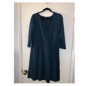 Blue Torrid Dress. 3/4 sleeve